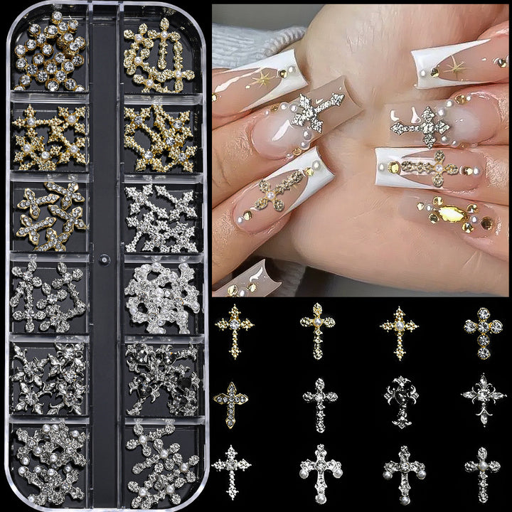 Decorative Rhinestone Nail Art Charms Set