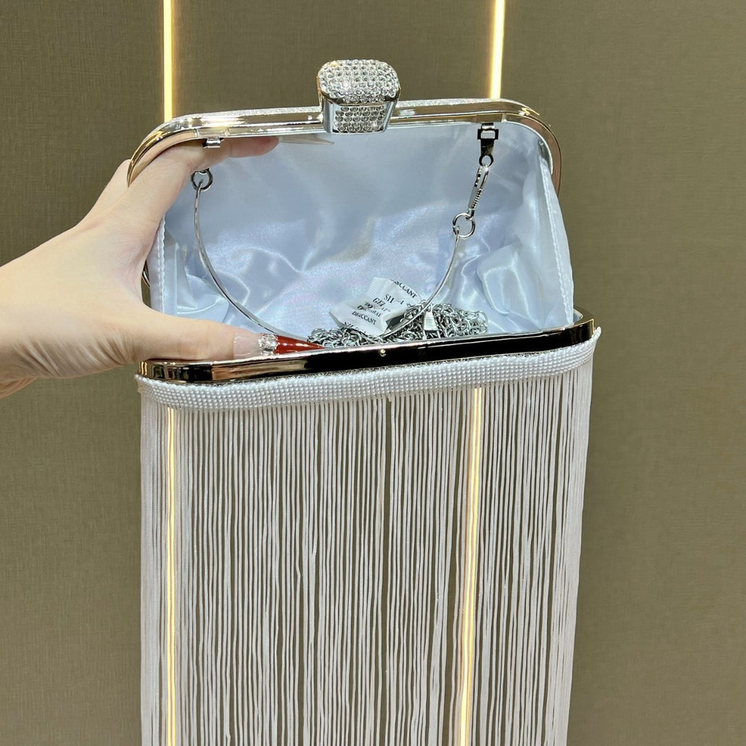 Fringe Detail Evening Clutch