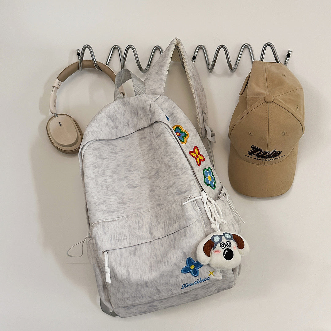 Casual Floral-Embroidered Backpack Kalsten