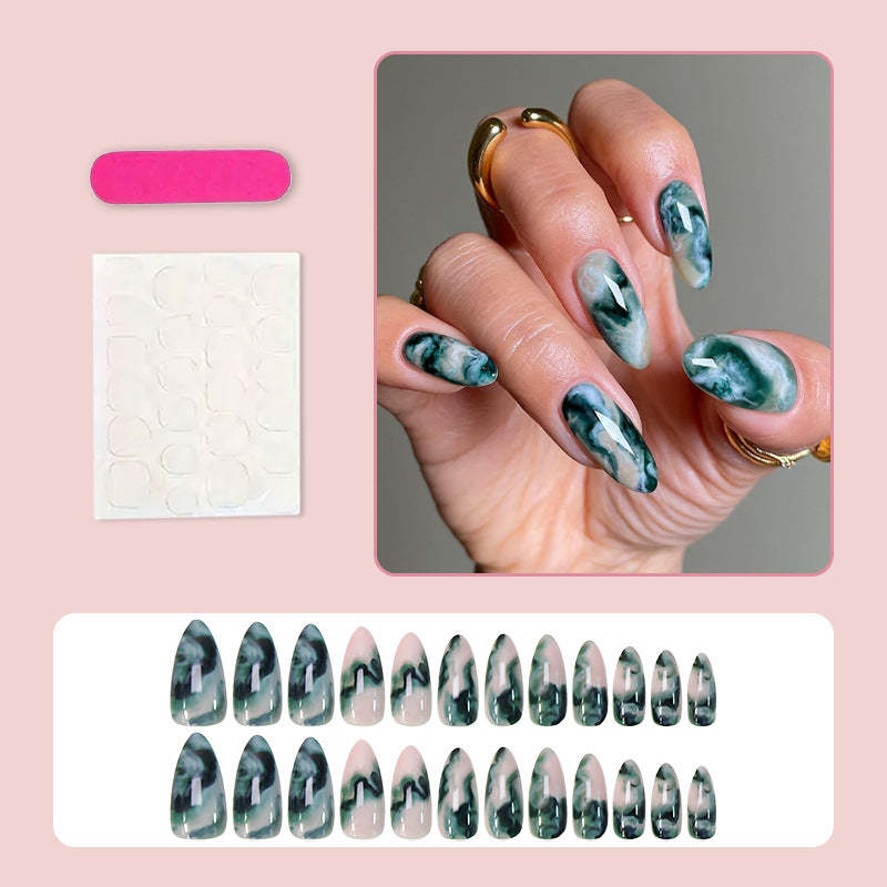 Artificial nail set with luxurious marble designs Kalsten
