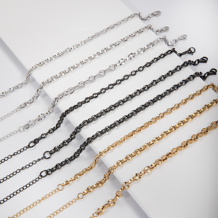 Contemporary Oval Link Chain Necklace Kalsten