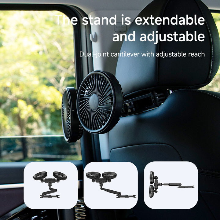 Unisex double fan with digital speed display Kalsten
