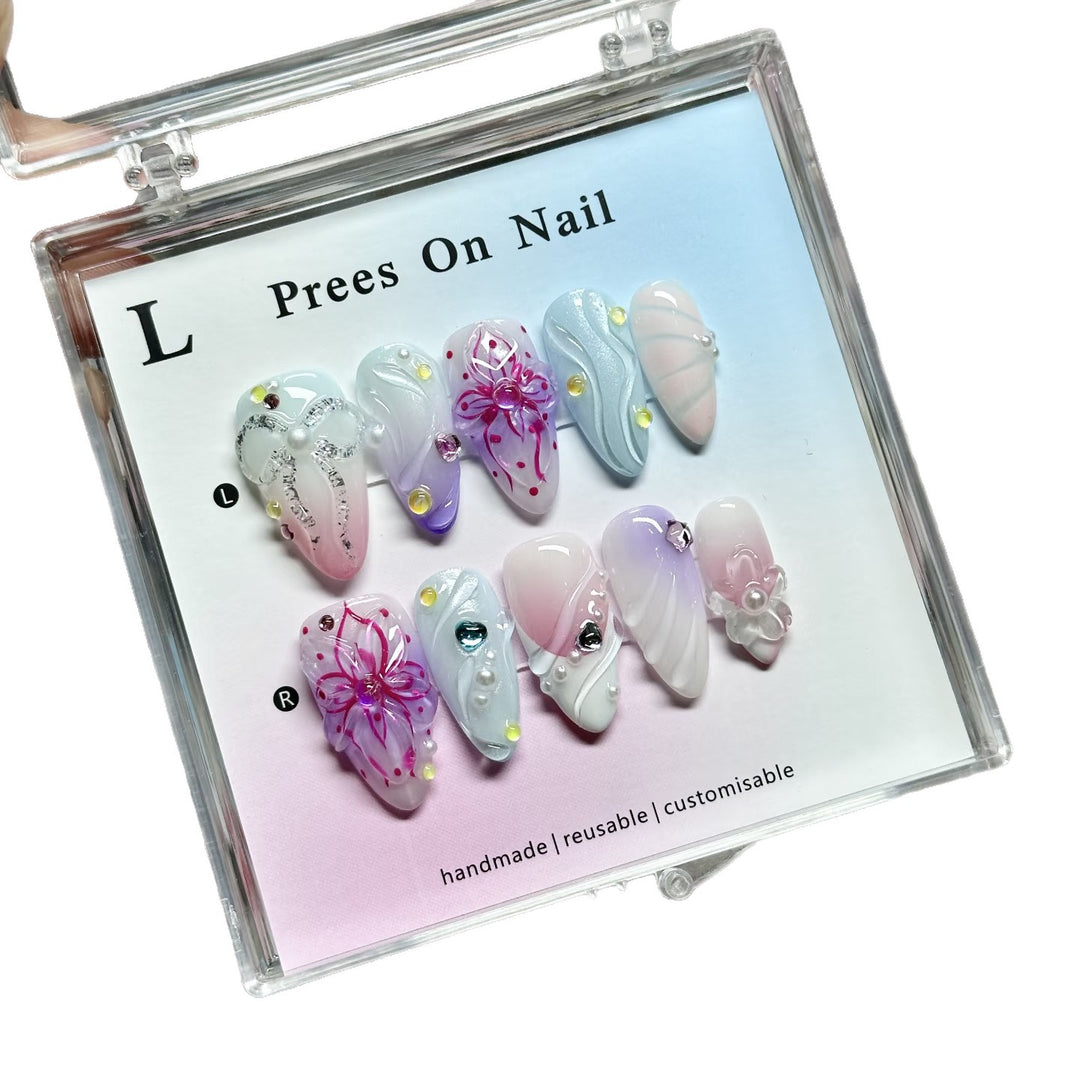 Artistic Decorative Press-On Nail Set  1791774688