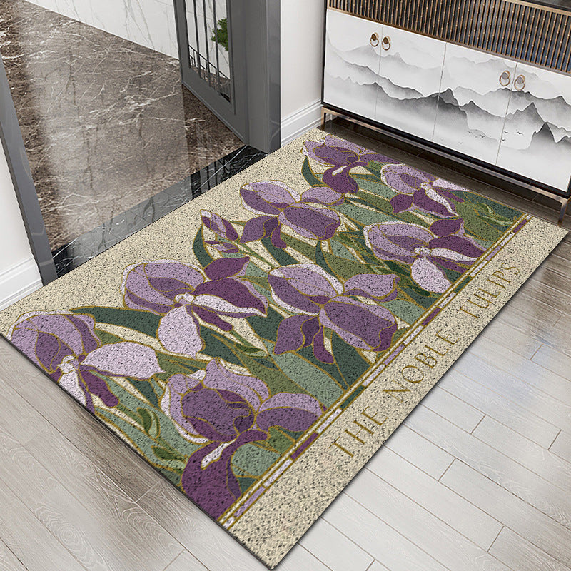 Floral Patterned Entryway Mat