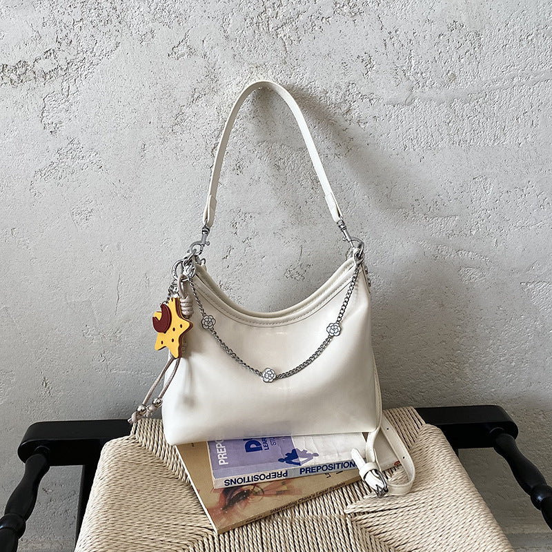 Premium Leather Slouch Shoulder Bag