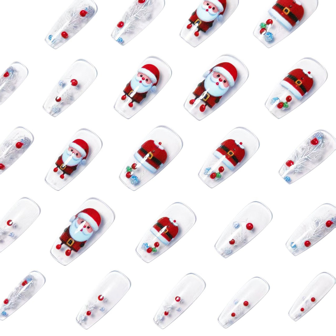 Christmas-Themed 3D Nail Art Kalsten