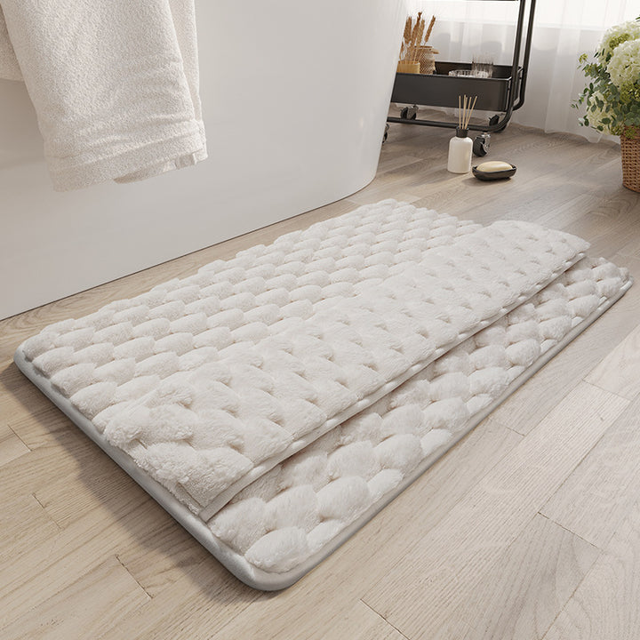 Plush Textured Bath Mat