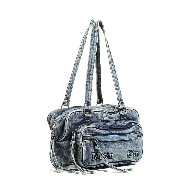 Denim Handheld Tote Bag
