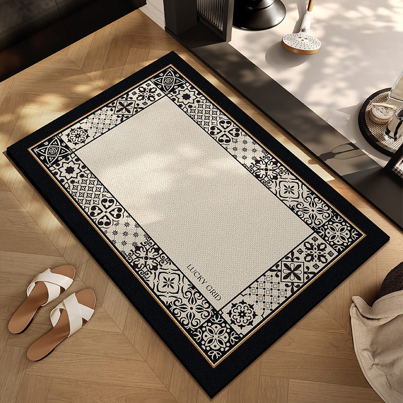 Checkerboard Patterned Entryway Mat Kalsten