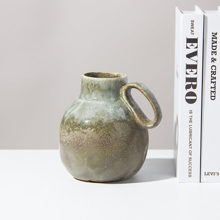 Artisan Stoneware Decorative Pitcher