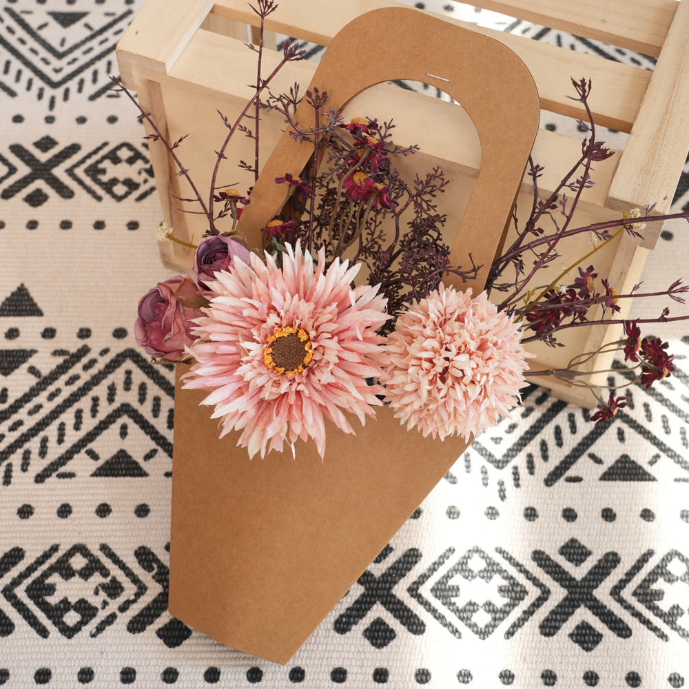 Dried Floral Arrangement in Eco-Friendly Packaging