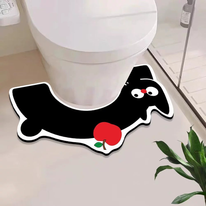 Cute Dog-Themed Bath Mat