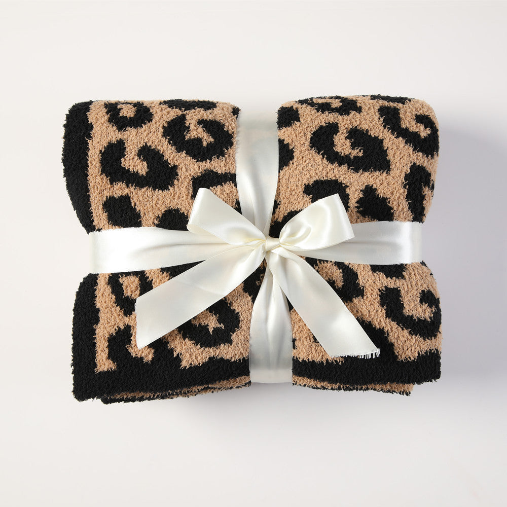 Luxury Leopard Print Throw Kalsten