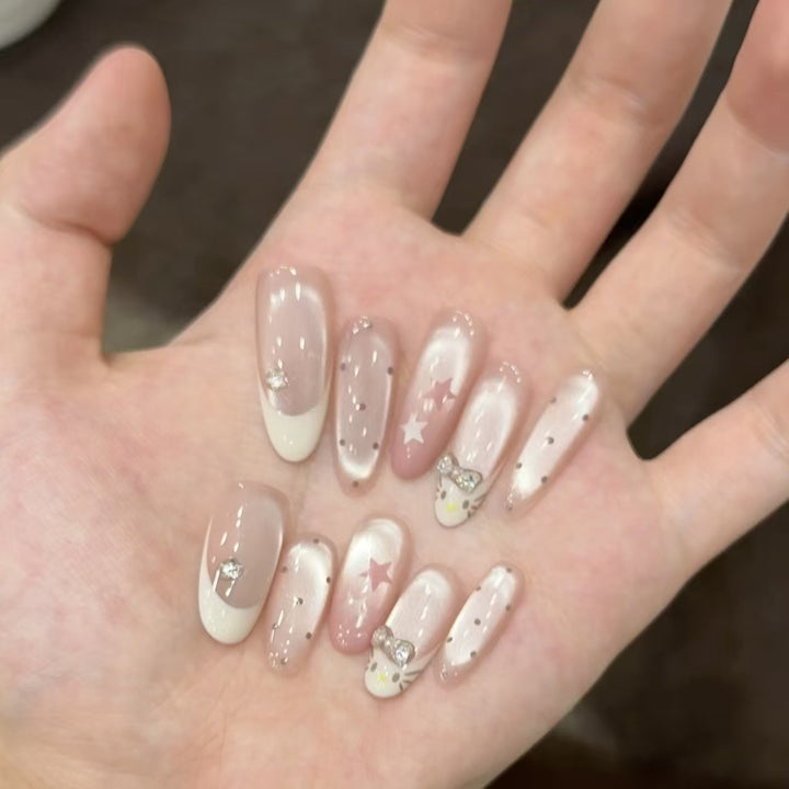 Decorative Starry Press-On Nail Set