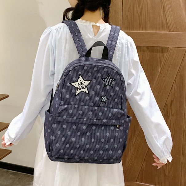 Trendy Plaid Graphic Backpack Kalsten