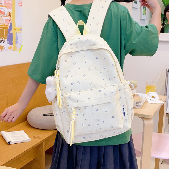 Cute Star-Patterned School Backpack Kalsten