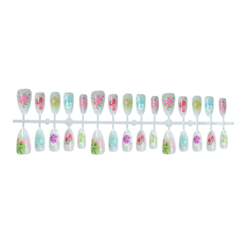 Floral Acrylic Nail Art Kalsten