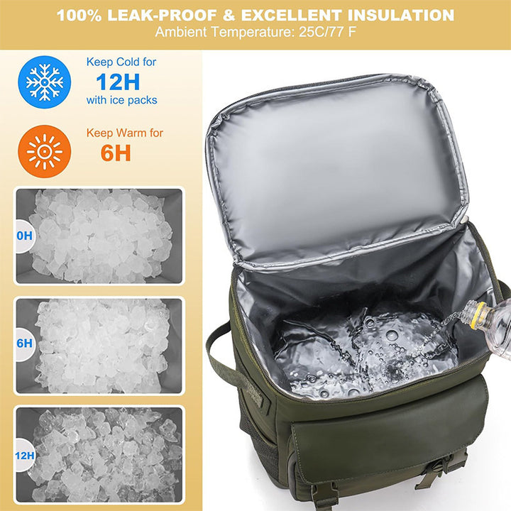 Multifunctional cooler bag backpack with insulated inner compartment Kalsten