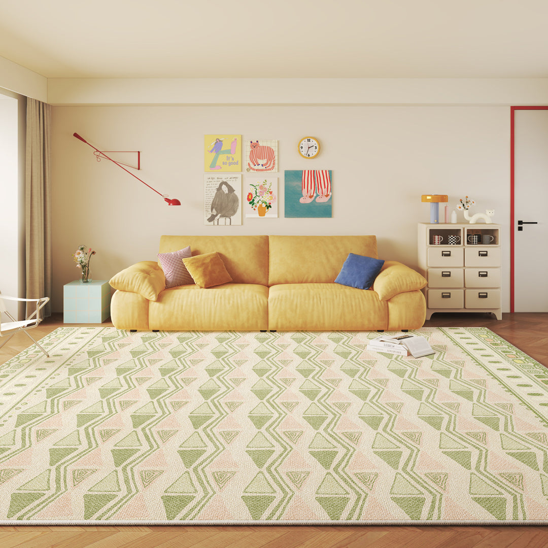 Vintage-Inspired Geometric Area Rug Kalsten