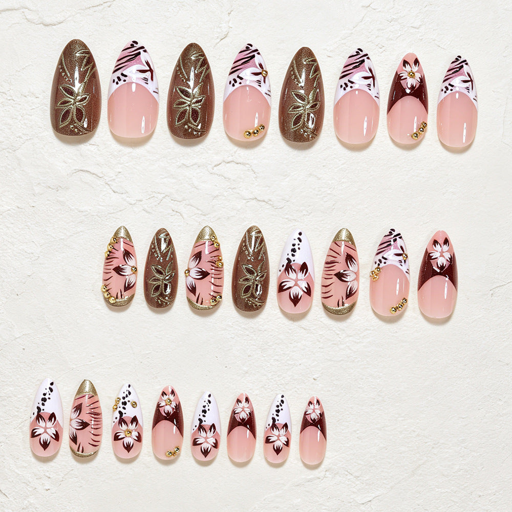 Artistic Long Stiletto Nail Design Kalsten