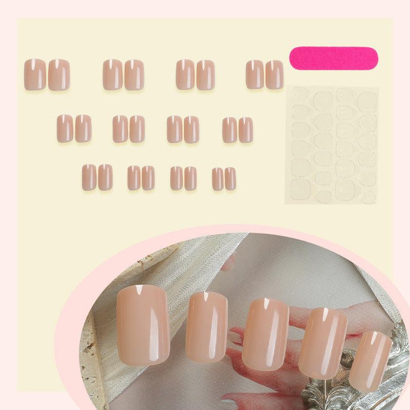 Artificial nail set in elegant nude look Kalsten