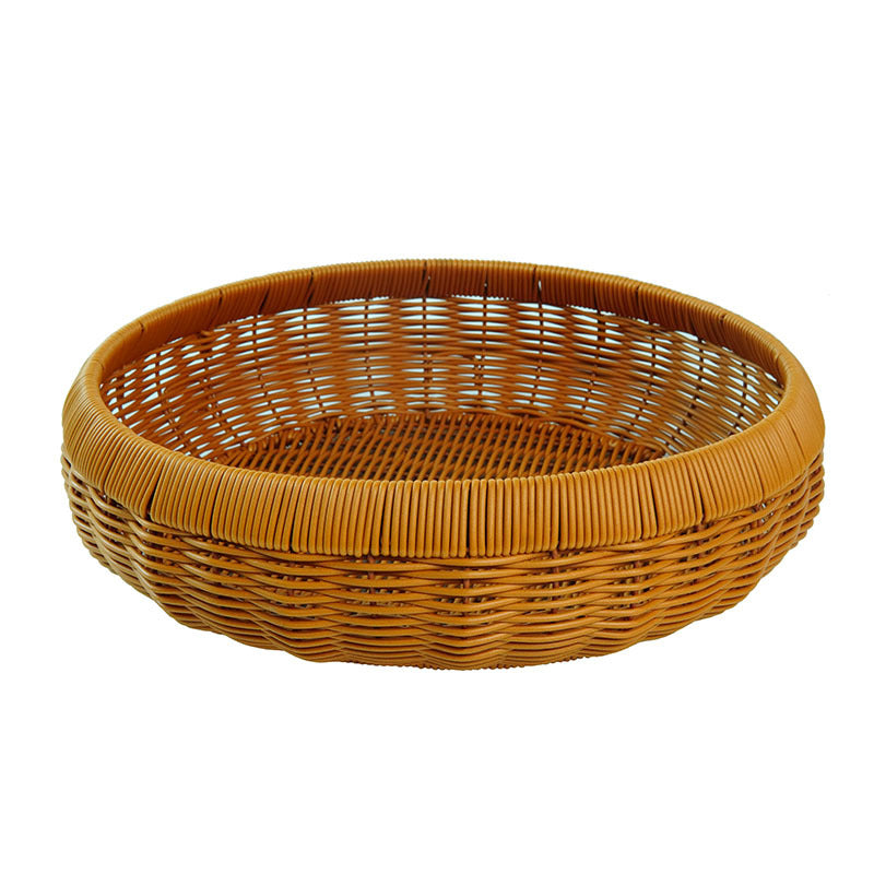 Women's round basket made of braided material Kalsten