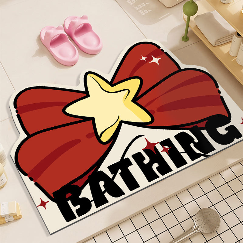 Cartoon-Themed Bath Area Rug