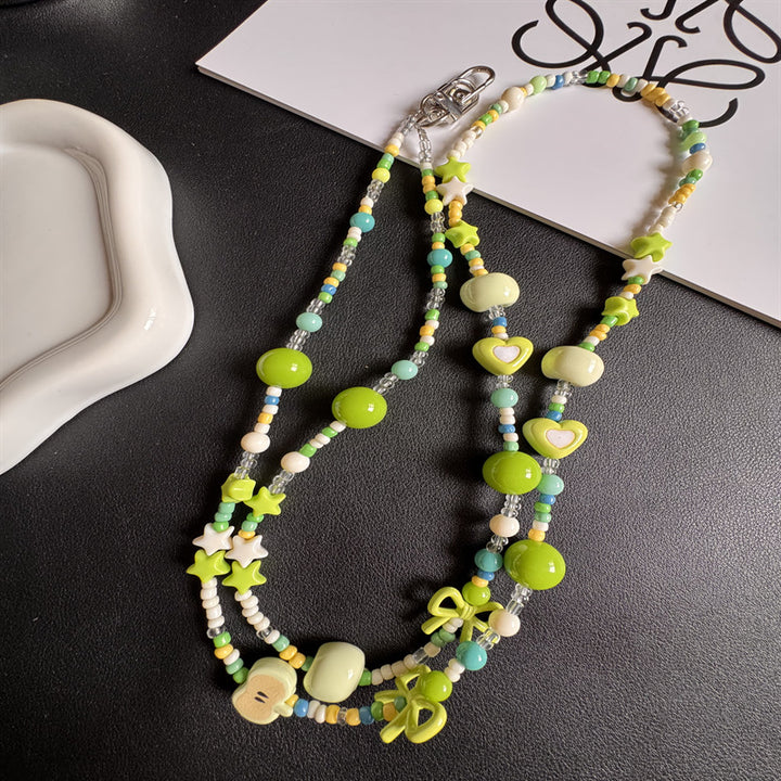 Colorful Beaded Phone Lanyard Kalsten 1790135533