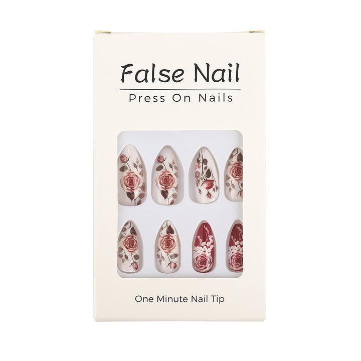 Nail art in elegant rose design Kalsten