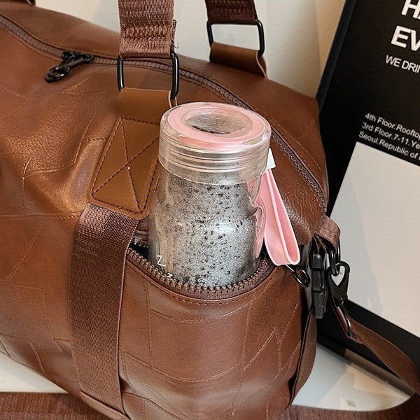 Premium Leather Sports Duffel Bag
