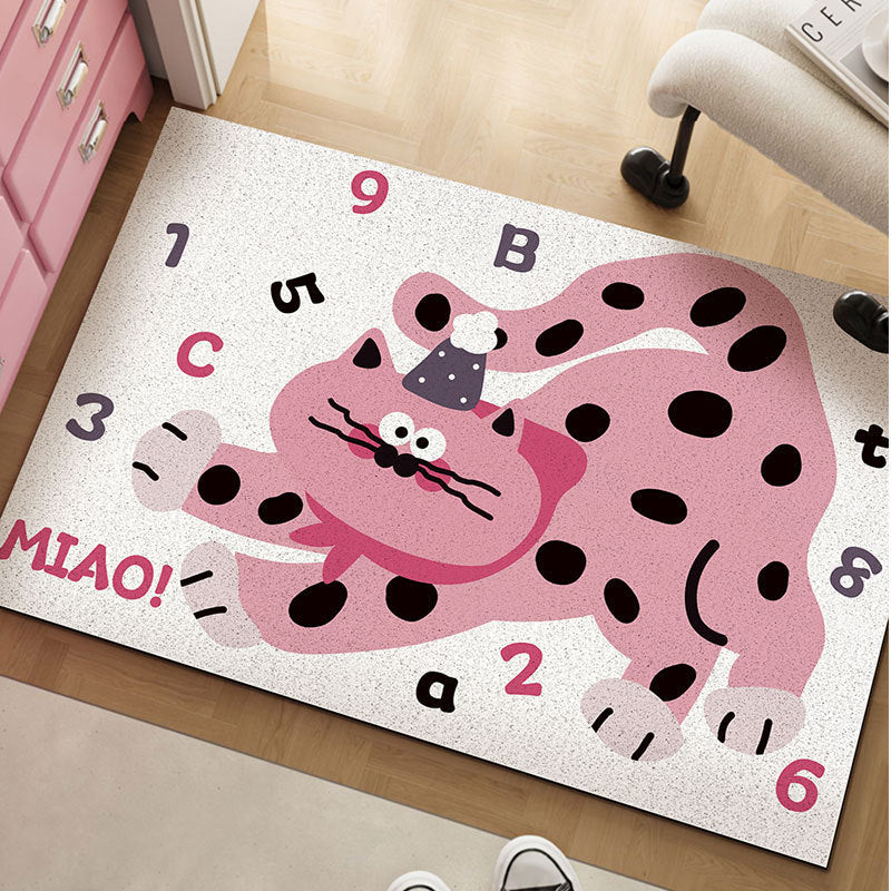 Playful Cat-Themed Decorative Mat Kalsten