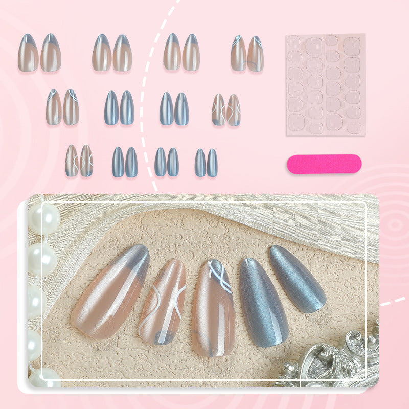 Premium Glossy Pointed Press-On Nail Set