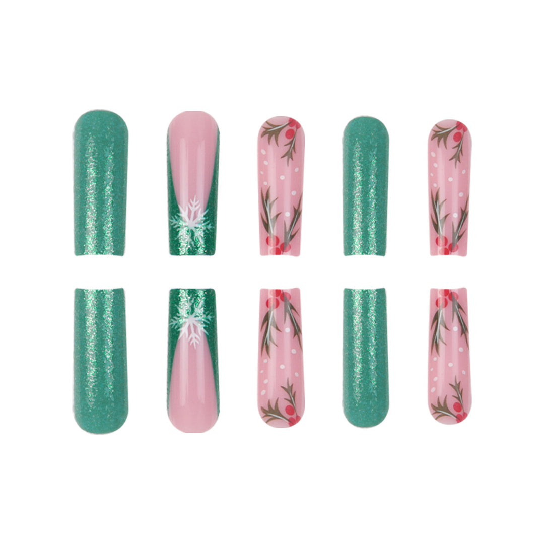 Festive Themed Press-On Nail Art Set Kalsten