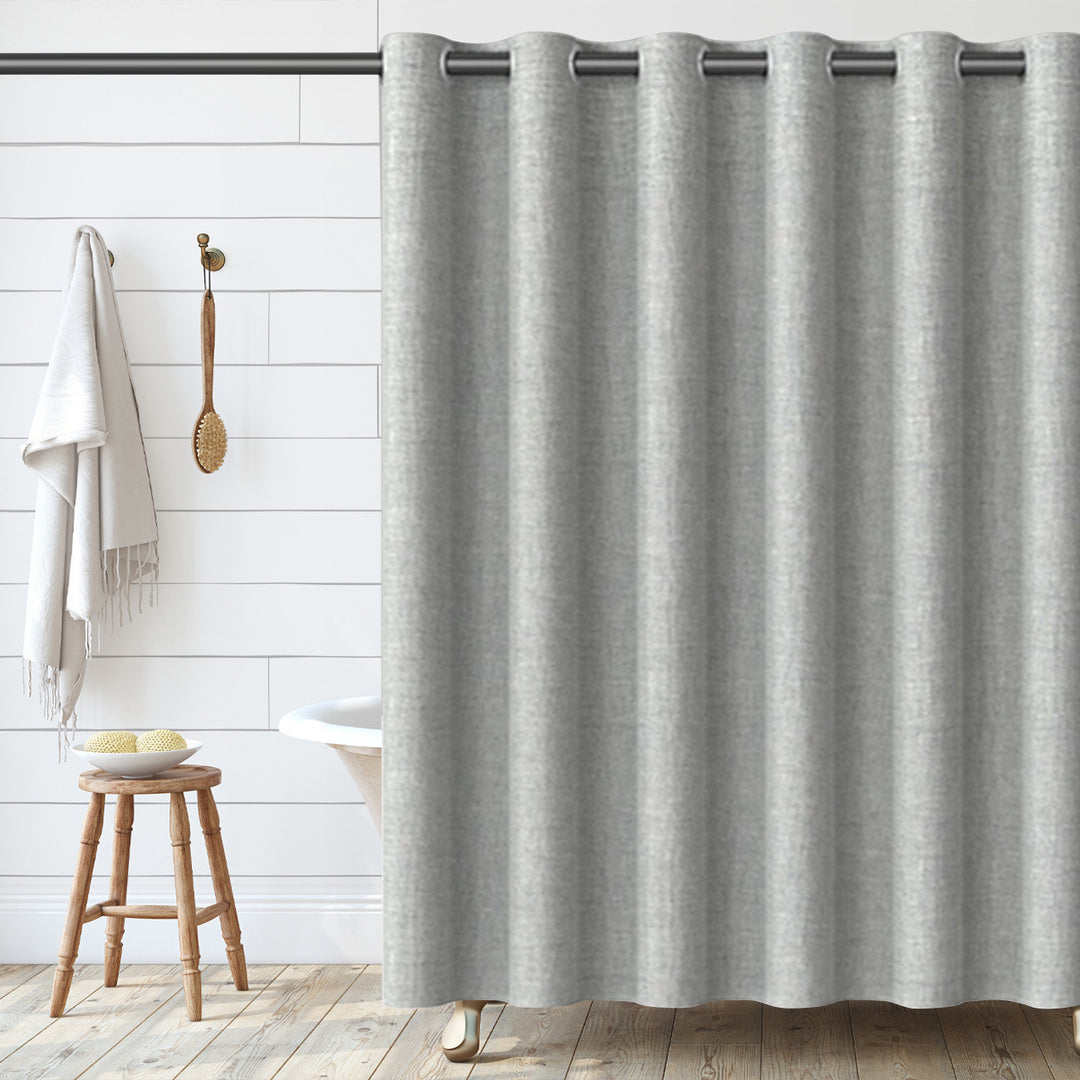 Textured Fabric Shower Curtain Kalsten 1784802088