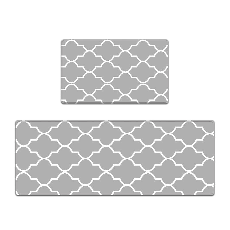 Elegant Textured Kitchen Mat Set Kalsten
