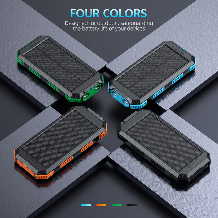 Solar-powered power bank with integrated compass and LED lighting Kalsten