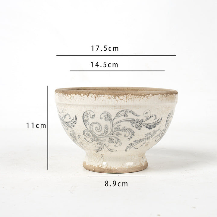 Floral Ceramic Planter Kalsten