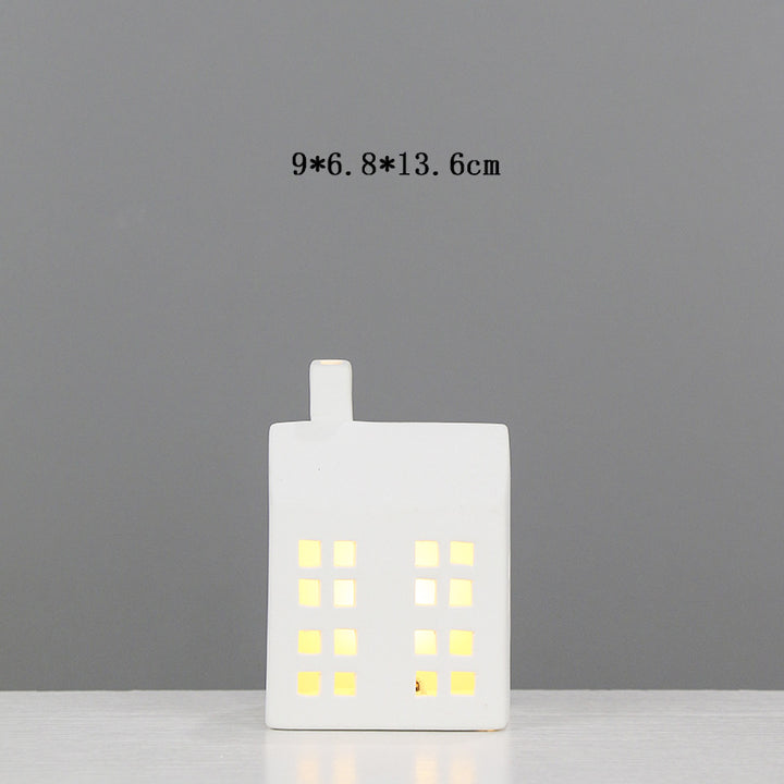 Decorative Ceramic House Candle Holder Kalsten