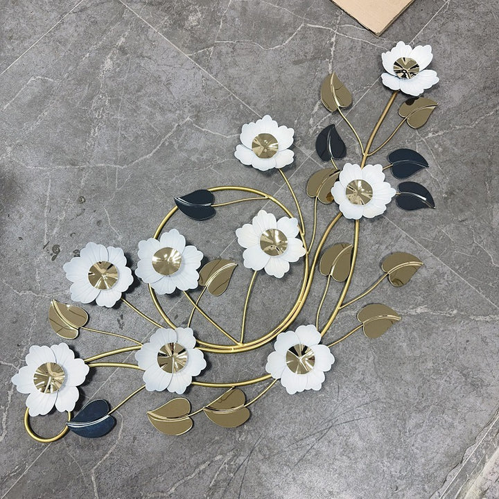Floral Metal Wall Art Decor Kalsten