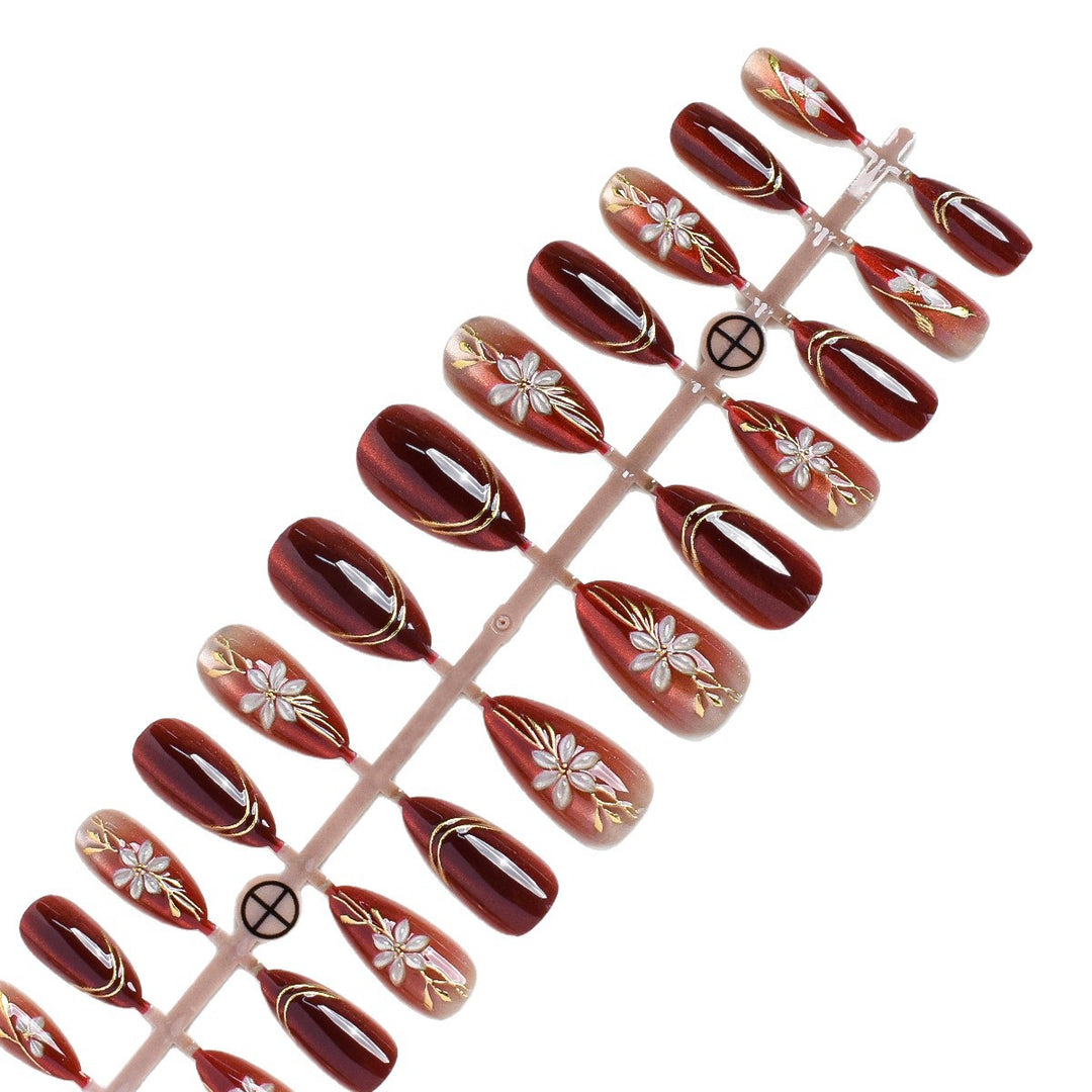 Decorative Press-On Nail Set Kalsten