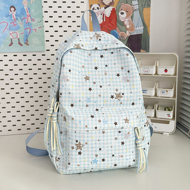 Cute Decorative Star-Embellished Backpack Kalsten