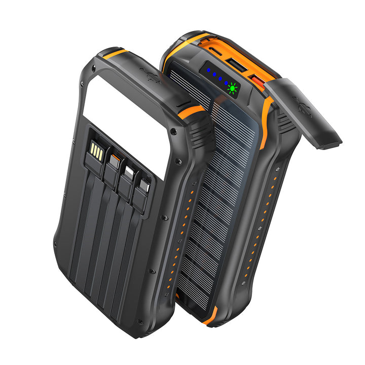 Robust solar power bank with fast charging function and integrated LED lamp Kalsten