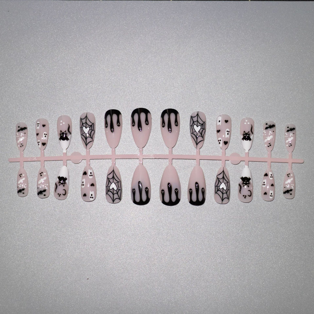 Halloween-Themed Spider and Ghost Nail Art Kit