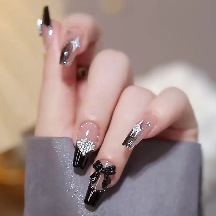 Glamorous Decorative Press-On Nail Art