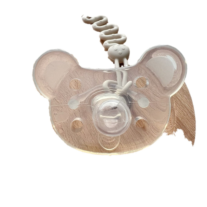Orthodontic Clear Silicone Bear-Shaped Baby Pacifier