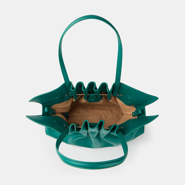 Elegant Pleated Handheld Tote Bag