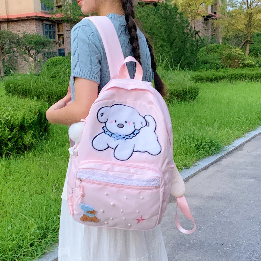 Cute Cartoon Character Print Backpack Kalsten