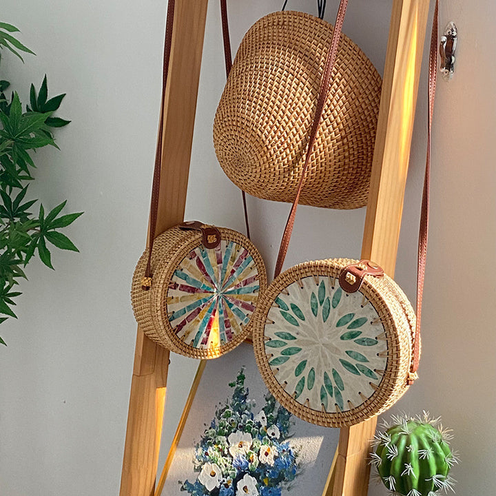 Ladies Round Basket Bag Kalsten