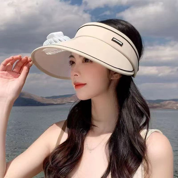 visor with detachable USB fan, adjustable headband and breathable UV protection Kalsten