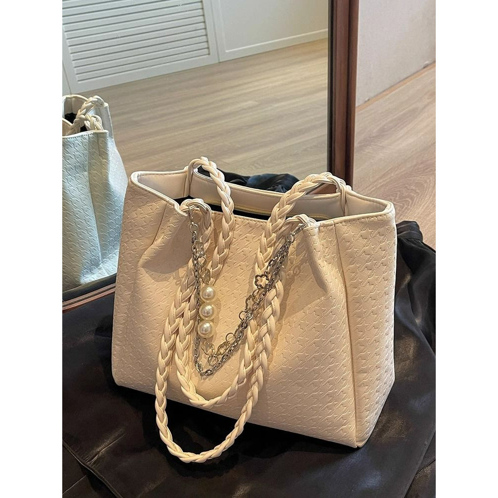 Chic Braided Handle Tote Kalsten